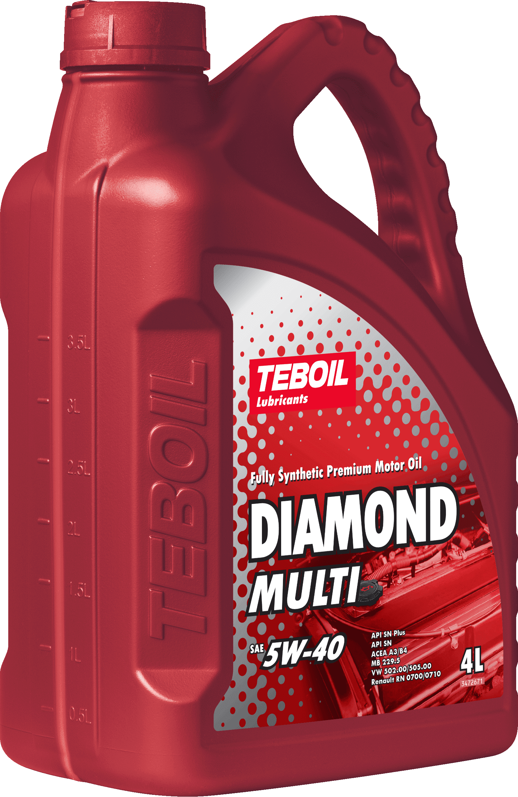 Синтетическое моторное масло TEBOIL DIAMOND MULTI 5W-40
