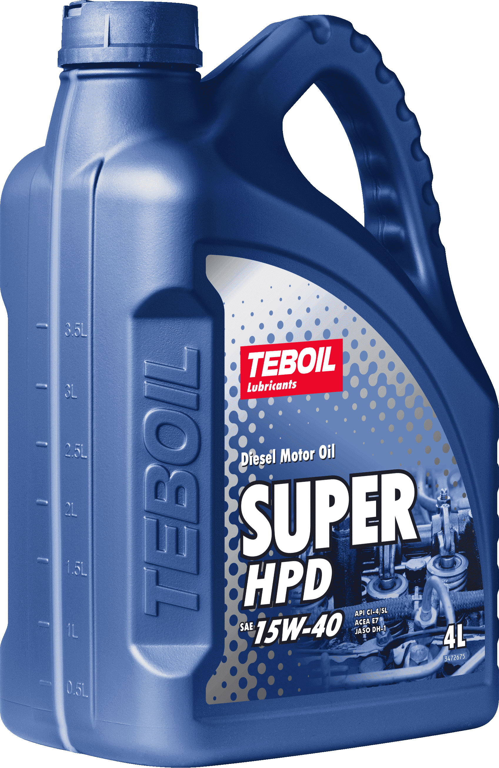 Минеральное моторное масло TEBOIL SUPER HPD 15W-40